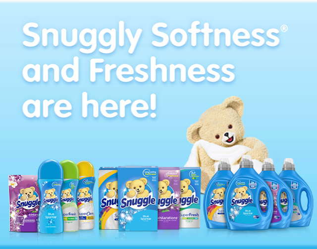 Halo Effect Example - Snuggle Ad with Teddy Bear Showing Fabric Softeners, Dryer Sheets, Laundry Tips & More | Snuggle®