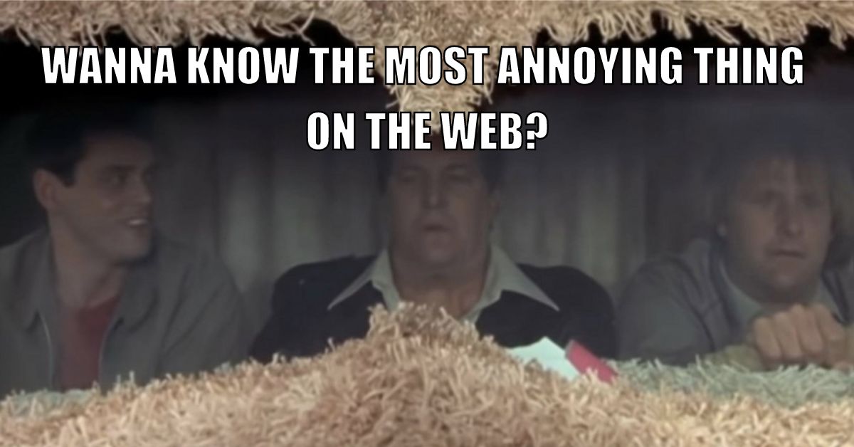 CLS Meme from Dumb and Dumber - Want to Know The Most Annoying Thing on the Web